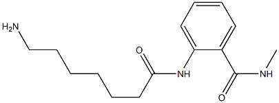 2-[(7-aminoheptanoyl)amino]-N-methylbenzamide Struktur