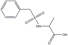 2-[(benzylsulfonyl)amino]propanoic acid Struktur