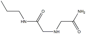 2-[(carbamoylmethyl)amino]-N-propylacetamide Struktur