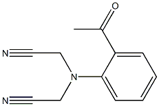 2-[(cyanomethyl)(2-acetylphenyl)amino]acetonitrile Struktur