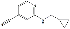 2-[(cyclopropylmethyl)amino]isonicotinonitrile Struktur