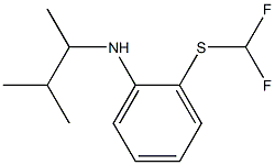 2-[(difluoromethyl)sulfanyl]-N-(3-methylbutan-2-yl)aniline Struktur