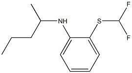 2-[(difluoromethyl)sulfanyl]-N-(pentan-2-yl)aniline Struktur