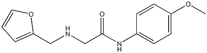 2-[(furan-2-ylmethyl)amino]-N-(4-methoxyphenyl)acetamide Struktur