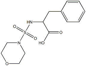 2-[(morpholine-4-sulfonyl)amino]-3-phenylpropanoic acid Struktur