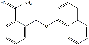 2-[(naphthalen-1-yloxy)methyl]benzene-1-carboximidamide Struktur