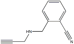 2-[(prop-2-yn-1-ylamino)methyl]benzonitrile Struktur