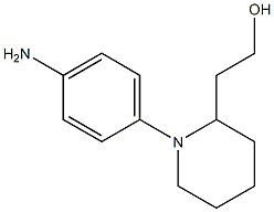 2-[1-(4-aminophenyl)piperidin-2-yl]ethanol Struktur