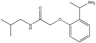 2-[2-(1-aminoethyl)phenoxy]-N-isobutylacetamide Struktur