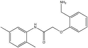 2-[2-(aminomethyl)phenoxy]-N-(2,5-dimethylphenyl)acetamide Struktur