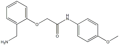 2-[2-(aminomethyl)phenoxy]-N-(4-methoxyphenyl)acetamide Struktur