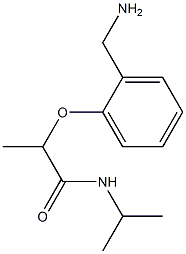 2-[2-(aminomethyl)phenoxy]-N-(propan-2-yl)propanamide Struktur