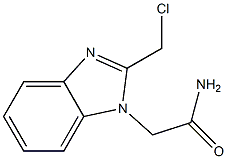 2-[2-(chloromethyl)-1H-1,3-benzodiazol-1-yl]acetamide Struktur