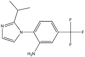 2-[2-(propan-2-yl)-1H-imidazol-1-yl]-5-(trifluoromethyl)aniline Struktur