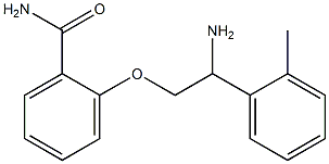 2-[2-amino-2-(2-methylphenyl)ethoxy]benzamide Struktur