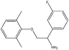 2-[2-amino-2-(3-fluorophenyl)ethoxy]-1,3-dimethylbenzene Struktur