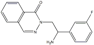 2-[2-amino-2-(3-fluorophenyl)ethyl]-1,2-dihydrophthalazin-1-one Struktur