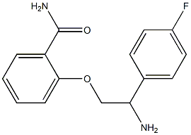 2-[2-amino-2-(4-fluorophenyl)ethoxy]benzamide Struktur