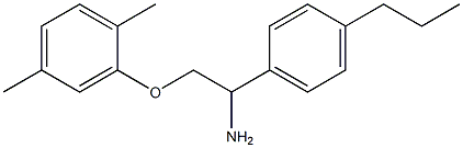 2-[2-amino-2-(4-propylphenyl)ethoxy]-1,4-dimethylbenzene Struktur