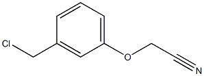 2-[3-(chloromethyl)phenoxy]acetonitrile Struktur