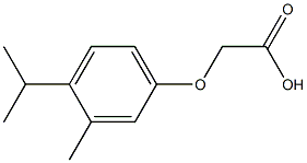 2-[3-methyl-4-(propan-2-yl)phenoxy]acetic acid Struktur