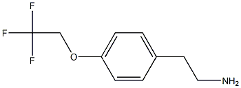 2-[4-(2,2,2-trifluoroethoxy)phenyl]ethanamine Struktur