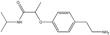 2-[4-(2-aminoethyl)phenoxy]-N-(propan-2-yl)propanamide Struktur