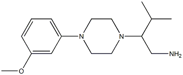 2-[4-(3-methoxyphenyl)piperazin-1-yl]-3-methylbutan-1-amine Struktur