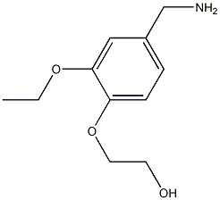 2-[4-(aminomethyl)-2-ethoxyphenoxy]ethan-1-ol Struktur