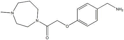 2-[4-(aminomethyl)phenoxy]-1-(4-methyl-1,4-diazepan-1-yl)ethan-1-one Struktur