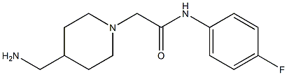 2-[4-(aminomethyl)piperidin-1-yl]-N-(4-fluorophenyl)acetamide Struktur