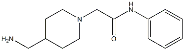 2-[4-(aminomethyl)piperidin-1-yl]-N-phenylacetamide Struktur