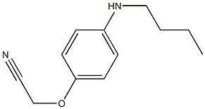 2-[4-(butylamino)phenoxy]acetonitrile Struktur