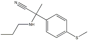 2-[4-(methylsulfanyl)phenyl]-2-(propylamino)propanenitrile Struktur