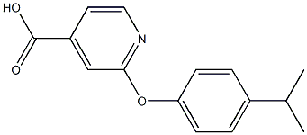 2-[4-(propan-2-yl)phenoxy]pyridine-4-carboxylic acid Struktur