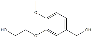 2-[5-(hydroxymethyl)-2-methoxyphenoxy]ethan-1-ol Struktur