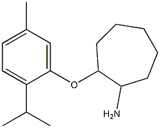 2-[5-methyl-2-(propan-2-yl)phenoxy]cycloheptan-1-amine Struktur