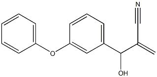 2-[hydroxy(3-phenoxyphenyl)methyl]prop-2-enenitrile Struktur