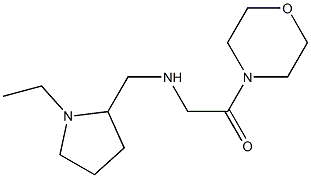 2-{[(1-ethylpyrrolidin-2-yl)methyl]amino}-1-(morpholin-4-yl)ethan-1-one Struktur