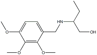 2-{[(2,3,4-trimethoxyphenyl)methyl]amino}butan-1-ol Struktur