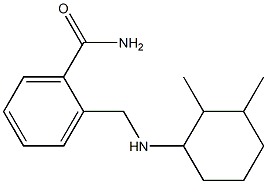 2-{[(2,3-dimethylcyclohexyl)amino]methyl}benzamide Struktur