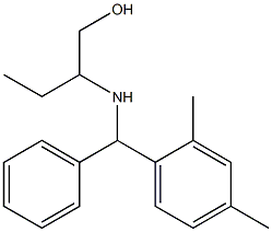 2-{[(2,4-dimethylphenyl)(phenyl)methyl]amino}butan-1-ol Struktur