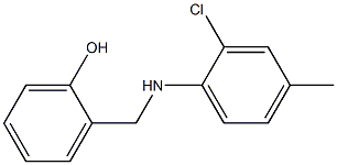 2-{[(2-chloro-4-methylphenyl)amino]methyl}phenol Struktur