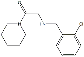 2-{[(2-chlorophenyl)methyl]amino}-1-(piperidin-1-yl)ethan-1-one Struktur