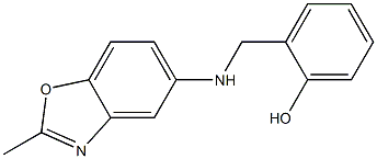 2-{[(2-methyl-1,3-benzoxazol-5-yl)amino]methyl}phenol Struktur