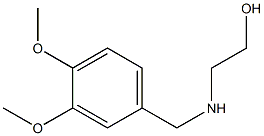 2-{[(3,4-dimethoxyphenyl)methyl]amino}ethan-1-ol Struktur