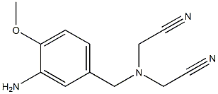 2-{[(3-amino-4-methoxyphenyl)methyl](cyanomethyl)amino}acetonitrile Struktur