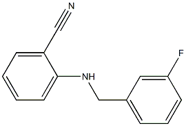 2-{[(3-fluorophenyl)methyl]amino}benzonitrile Struktur