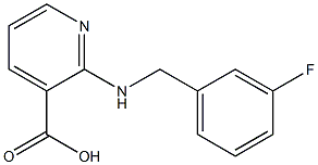 2-{[(3-fluorophenyl)methyl]amino}pyridine-3-carboxylic acid Struktur