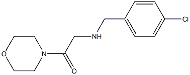 2-{[(4-chlorophenyl)methyl]amino}-1-(morpholin-4-yl)ethan-1-one Struktur